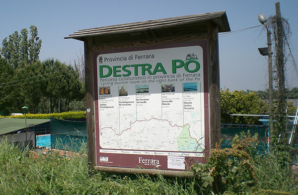 Destra Po - Percorsi cicloturistici - Ferrara