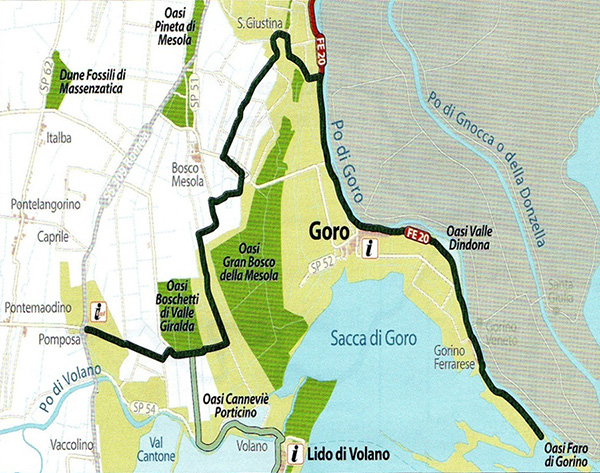 Percorsi cicloturistici nel Parco del Delta del Po e nelle Valli di Comacchio